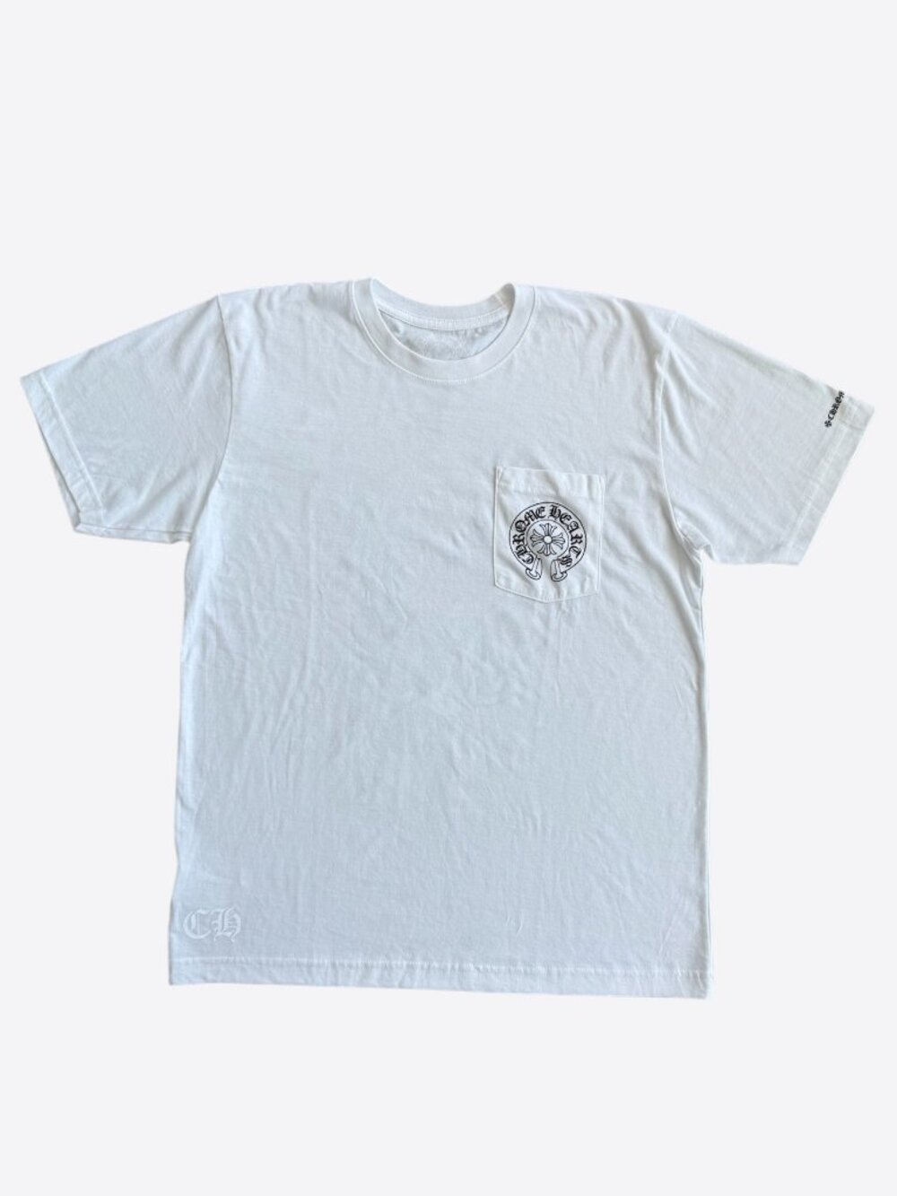 Chrome Hearts White & Black Horseshoe Logo T-Shirt